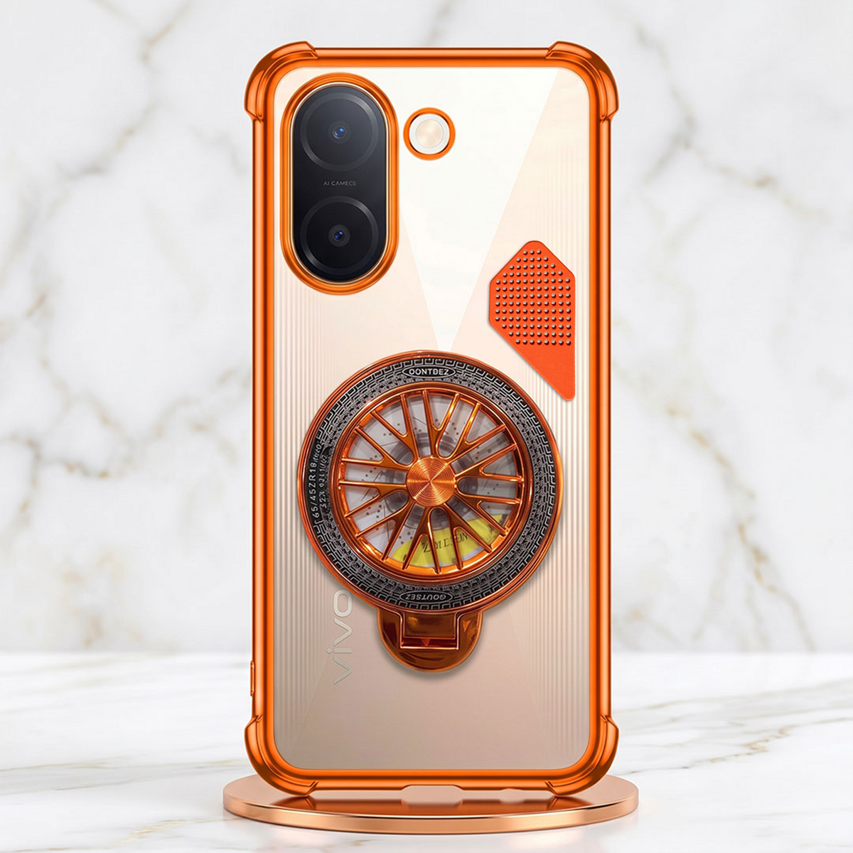 Vivo V60e 5G Stress Buster Wheel Shockproof Airbag Heat-Dissipation Case