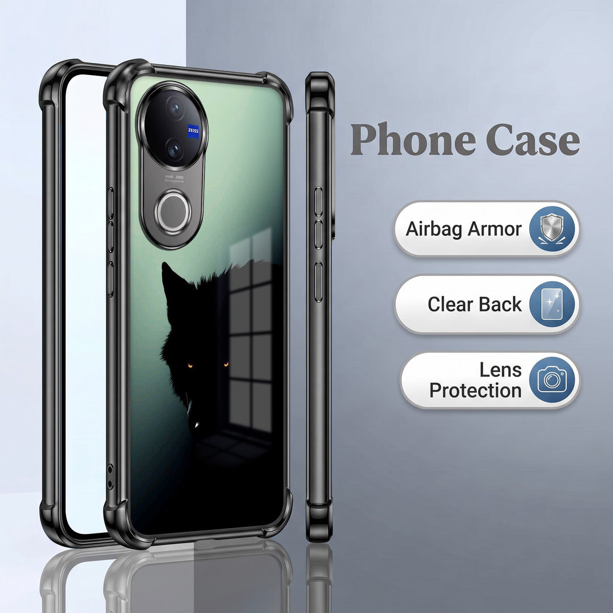 Vivo V50 5G Shadow Prowler Airbags Printed Back Case