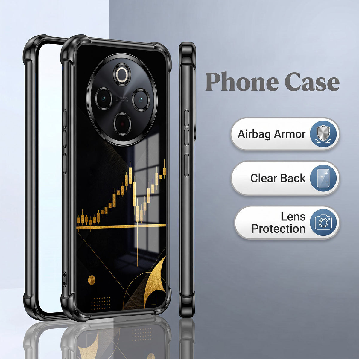 Vivo T4 5G Trading Candles Airbags Printed Back Case