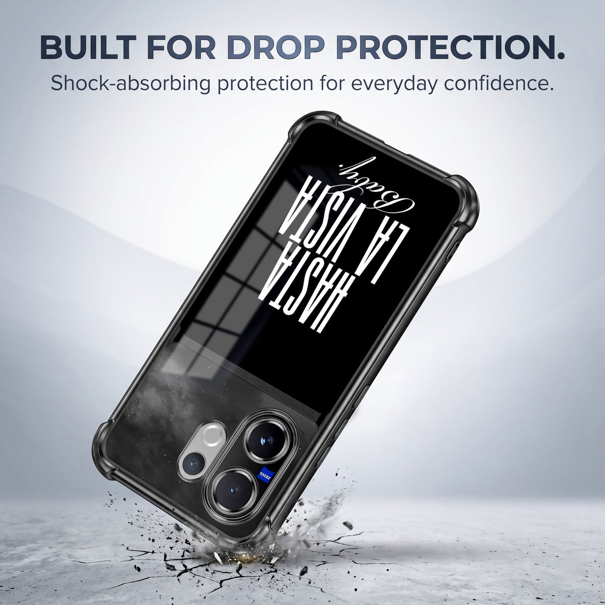Vivo V60 5G Hasta La Vista Dual-Tone Transparent Airbags Case