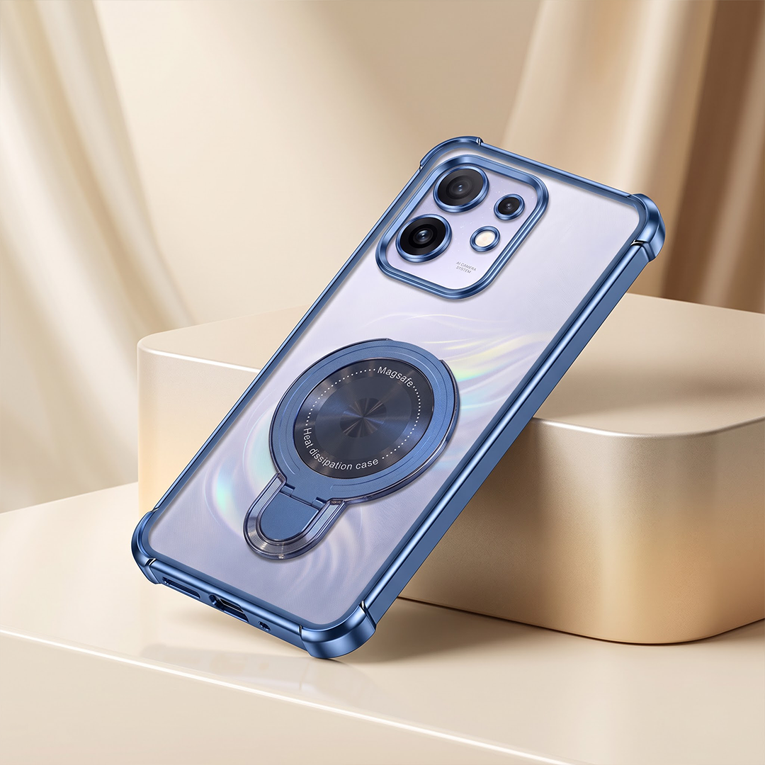 Oppo Reno 16 5G Luxury Four Corner Invincible Bracket Ring Stand Case