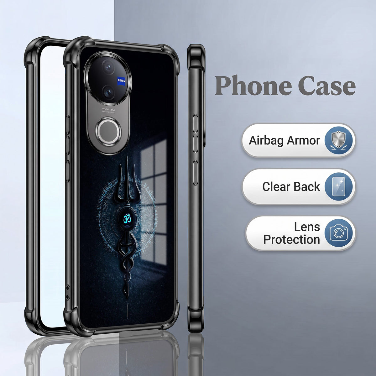 Vivo V50 5G Shiva Aura Airbags Printed Back Case