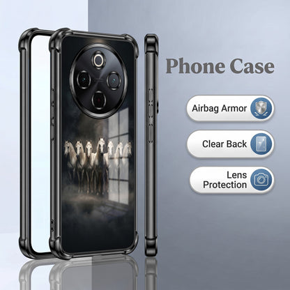 Vivo T4 5G Running Horses Airbags Printed Back Case