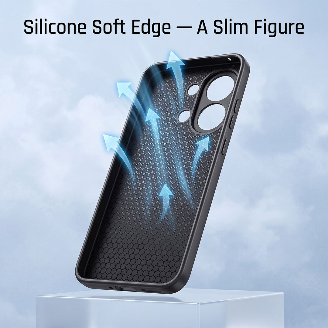 Oppo K13 Turbo 5G Carbon Fiber Heat Dissipation Leather Hybrid Phone Case