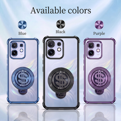 Oppo Reno 16 5G Four Corner Airbags 100% Original Astro Money Magnet Rotating Dollar Case
