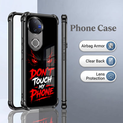 Vivo V50 5G Don't Touch My Phone Airbags Printed Back Case