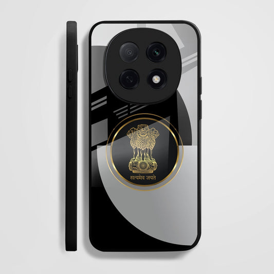 Oppo F29 Pro 5G Premium Acrylic Shockproof Glass Back Case (Satyamev Noir)
