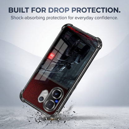 Vivo V60 5G Black Beast 4x4 Dual-Tone Transparent Black Airbags Case