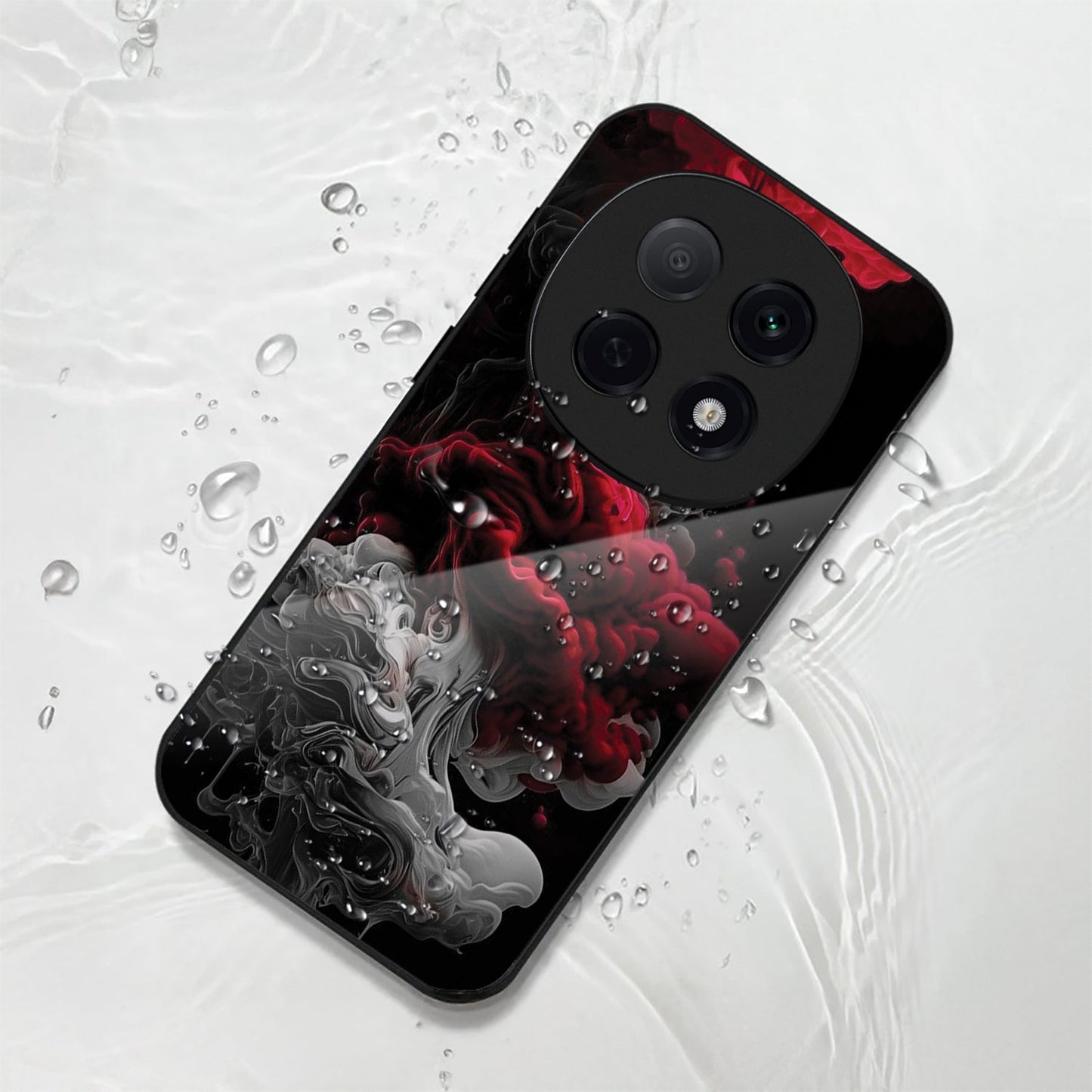Oppo F29 Pro 5G Premium Acrylic Shockproof Glass Back Case (Infernal Drift)