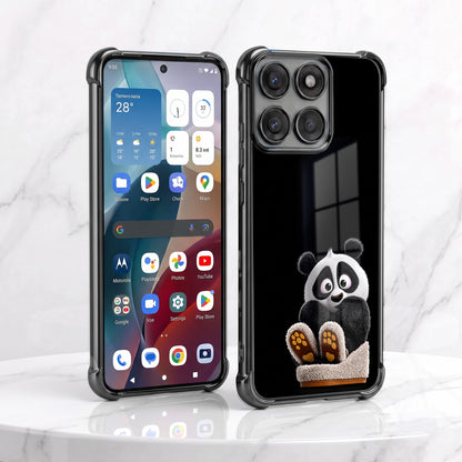 Motorola Edge 60 Pro 5G Cute Panda Airbags Printed Back Case