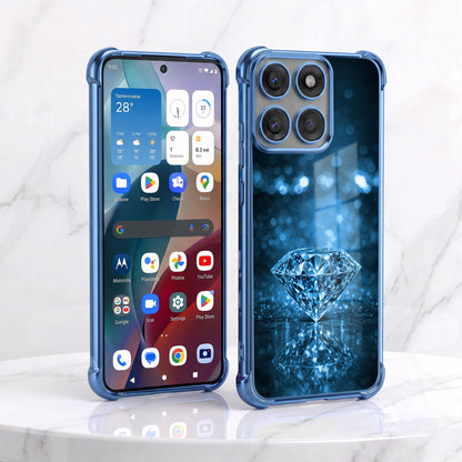 Motorola Edge 60 Pro 5G Blue Diamond Airbags Printed Back Case