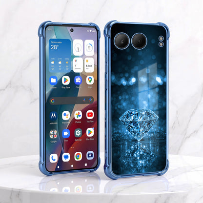 One Plus Nord 4 5G Blue Diamond Airbags Printed Back Case
