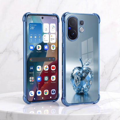 Vivo V60 5G Blue Apple Airbags Printed Back Case