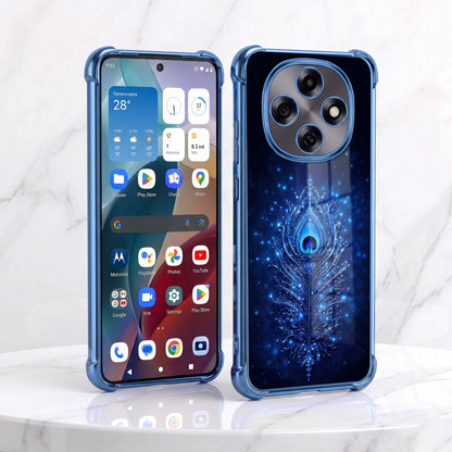 Oppo F31 Pro 5G Premium Peacock Feather Airbags Printed Back Case
