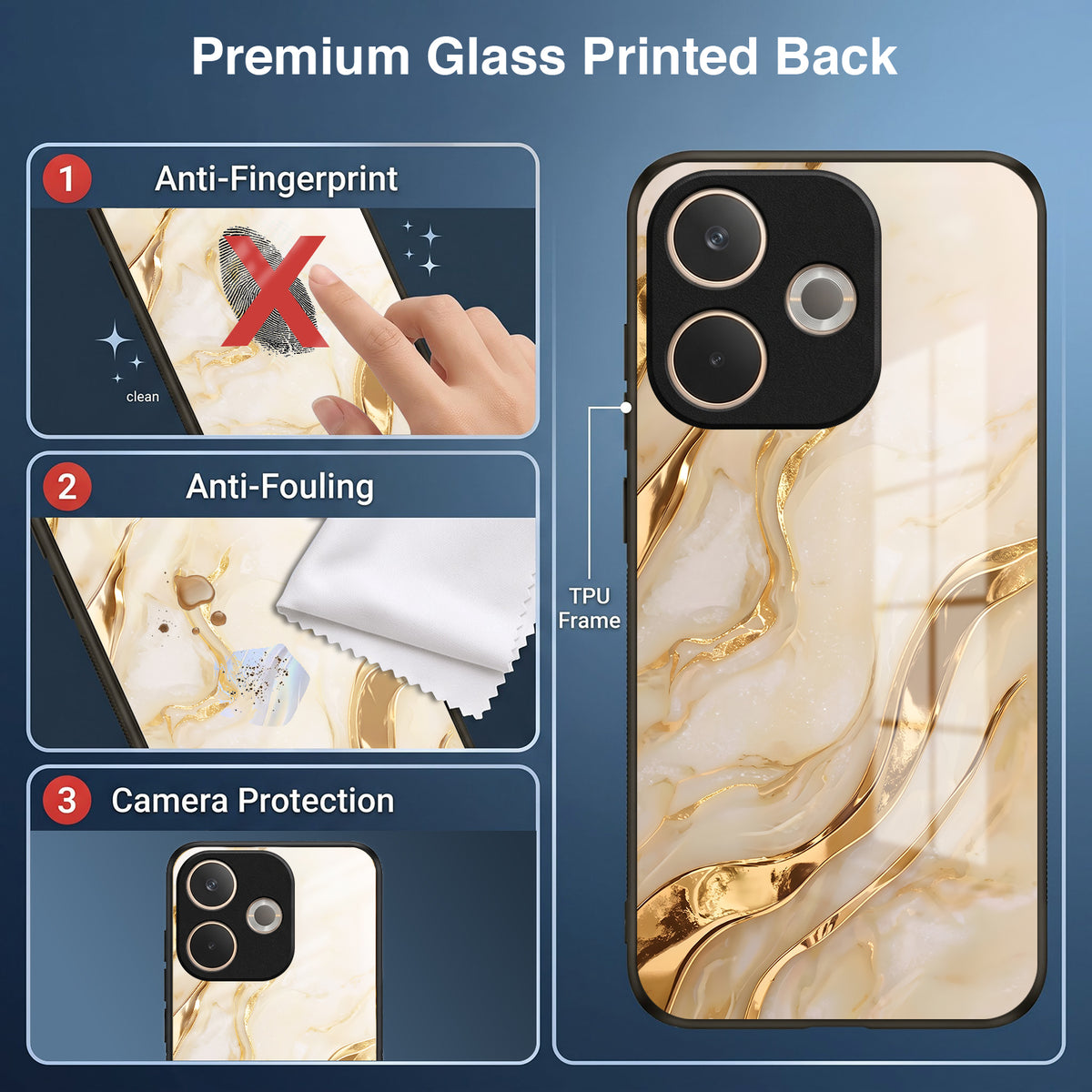 Oppo A5 Pro 5G Marvel Texture Acrylic Glass Back Case