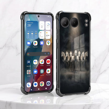 One Plus Nord 4 5G Running Horses Airbags Printed Back Case