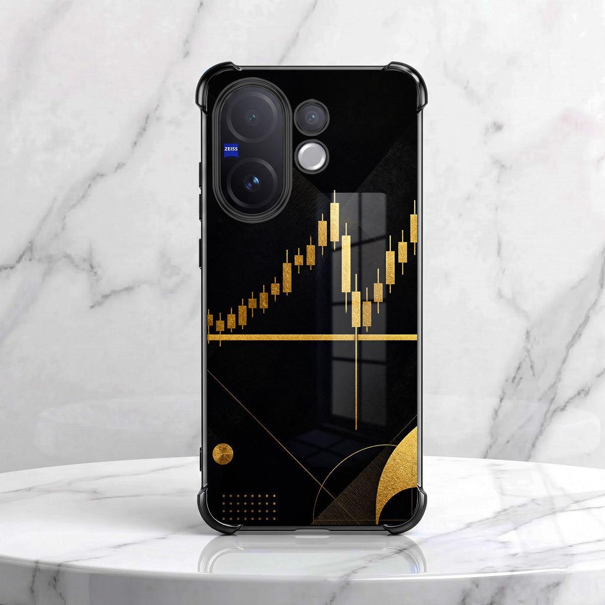 Vivo V60 5G Trading Candles Airbags Printed Back Case