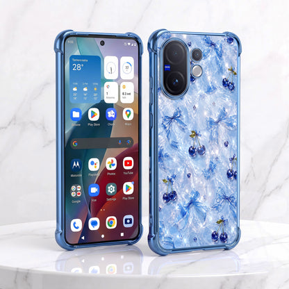 Vivo V60 5G Blue Cherry Airbags Printed Back Case