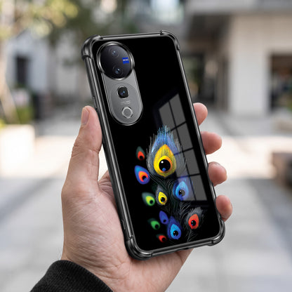 Vivo V40 Pro 5G Multi-Feather Peacock Airbags Printed Back Case