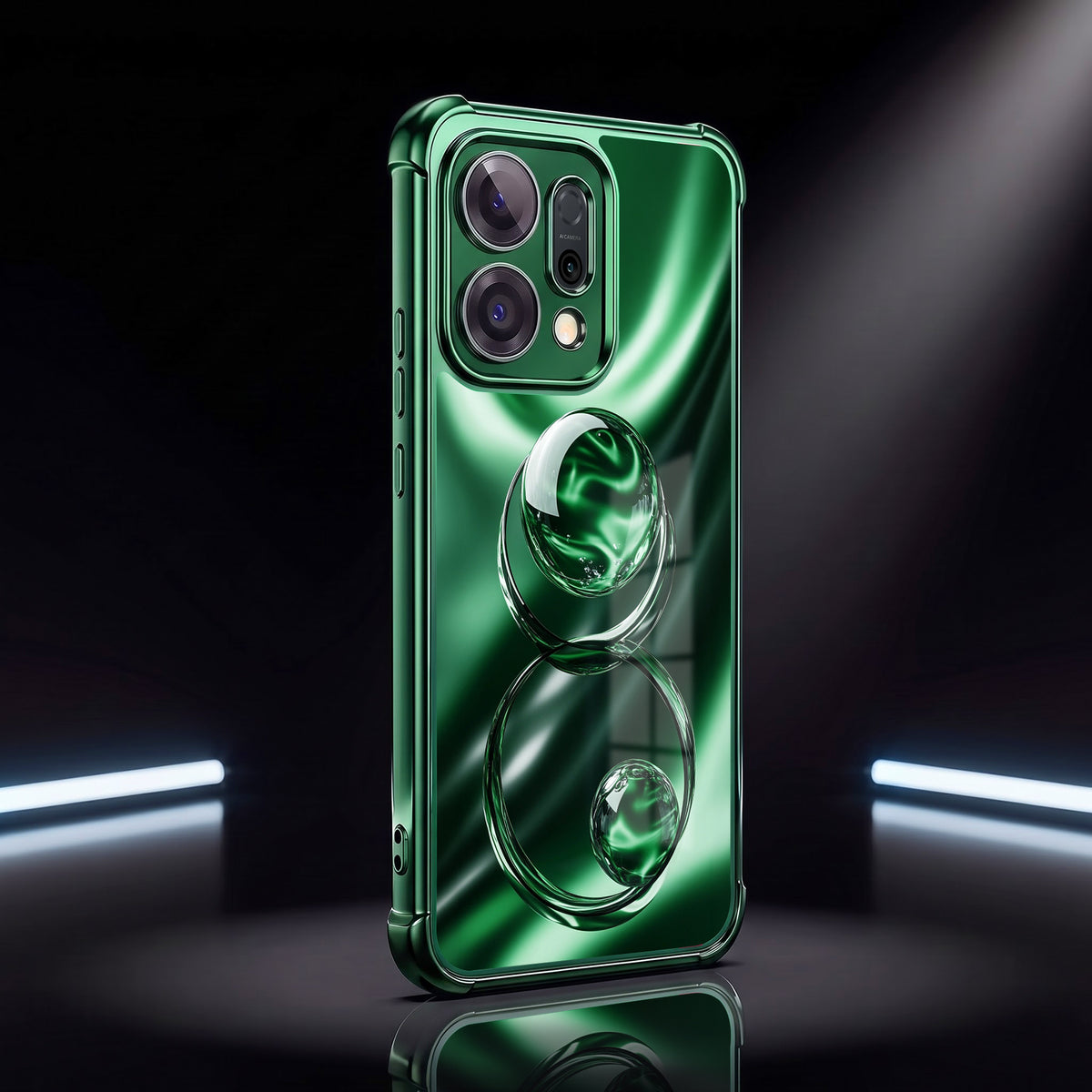 Oppo Reno 14 5G Green Venom Airbags Printed Back Case