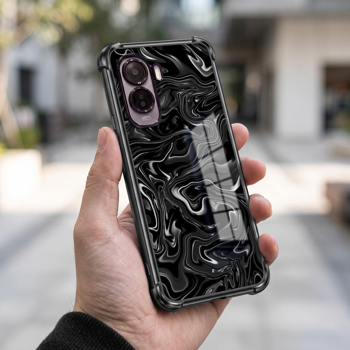 Vivo T5 Pro 5G Dark Swirl Airbags Printed Back Case