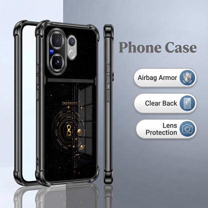 Vivo V60 5G Infinity Manifestation Dual-Tone Transparent Airbags Case