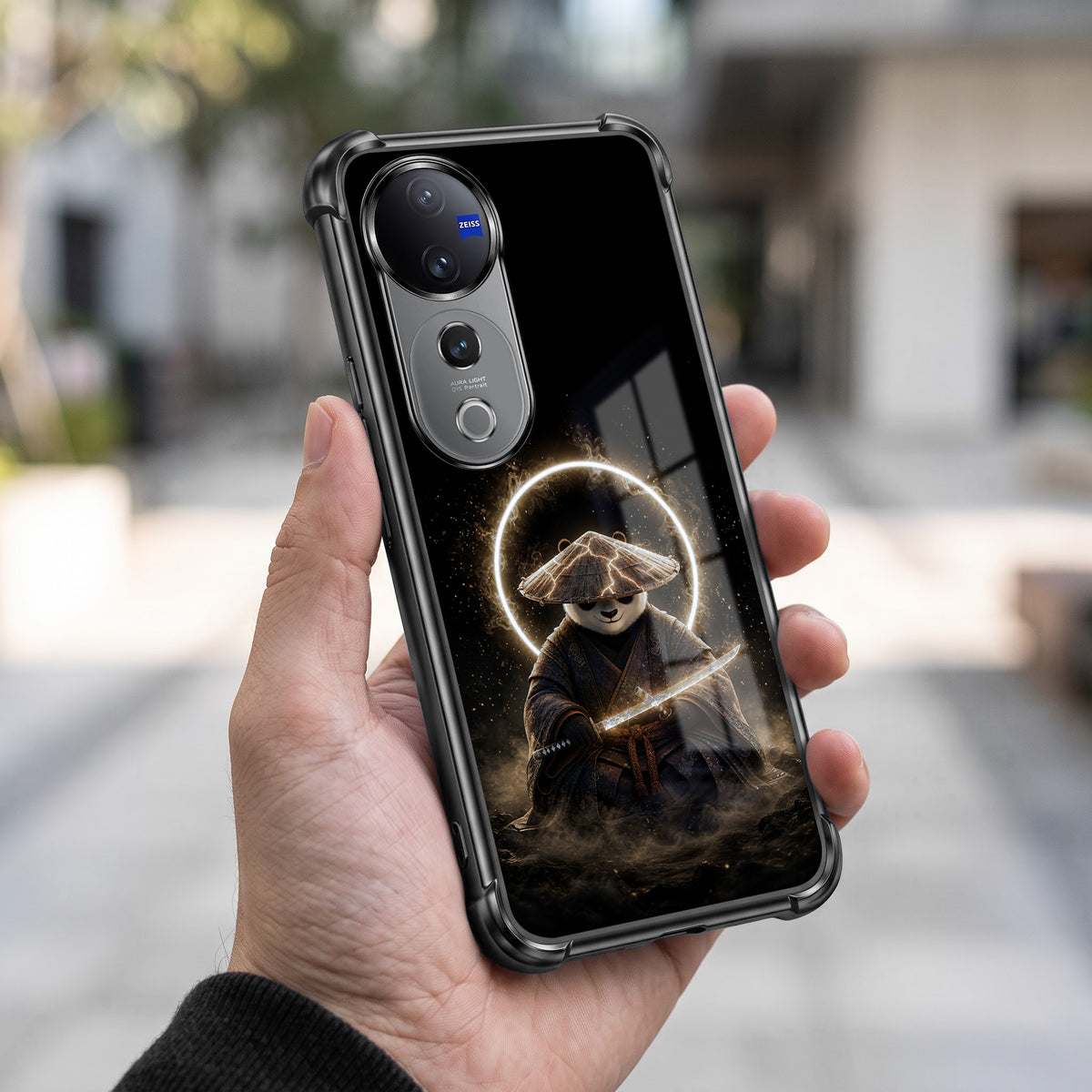 Vivo V40 Pro 5G Warrior Panda Airbags Printed Back Case
