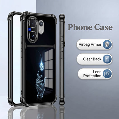 Vivo V60 5G Cosmic Energy Dual-Tone Transparent Airbags Case