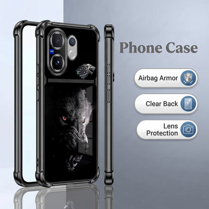 Vivo V60 5G Alpha Wolf Dual-Tone Transparent Airbags Case