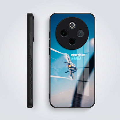 Vivo T4 5G Fighter Jet Control Acrylic Glass Back Case