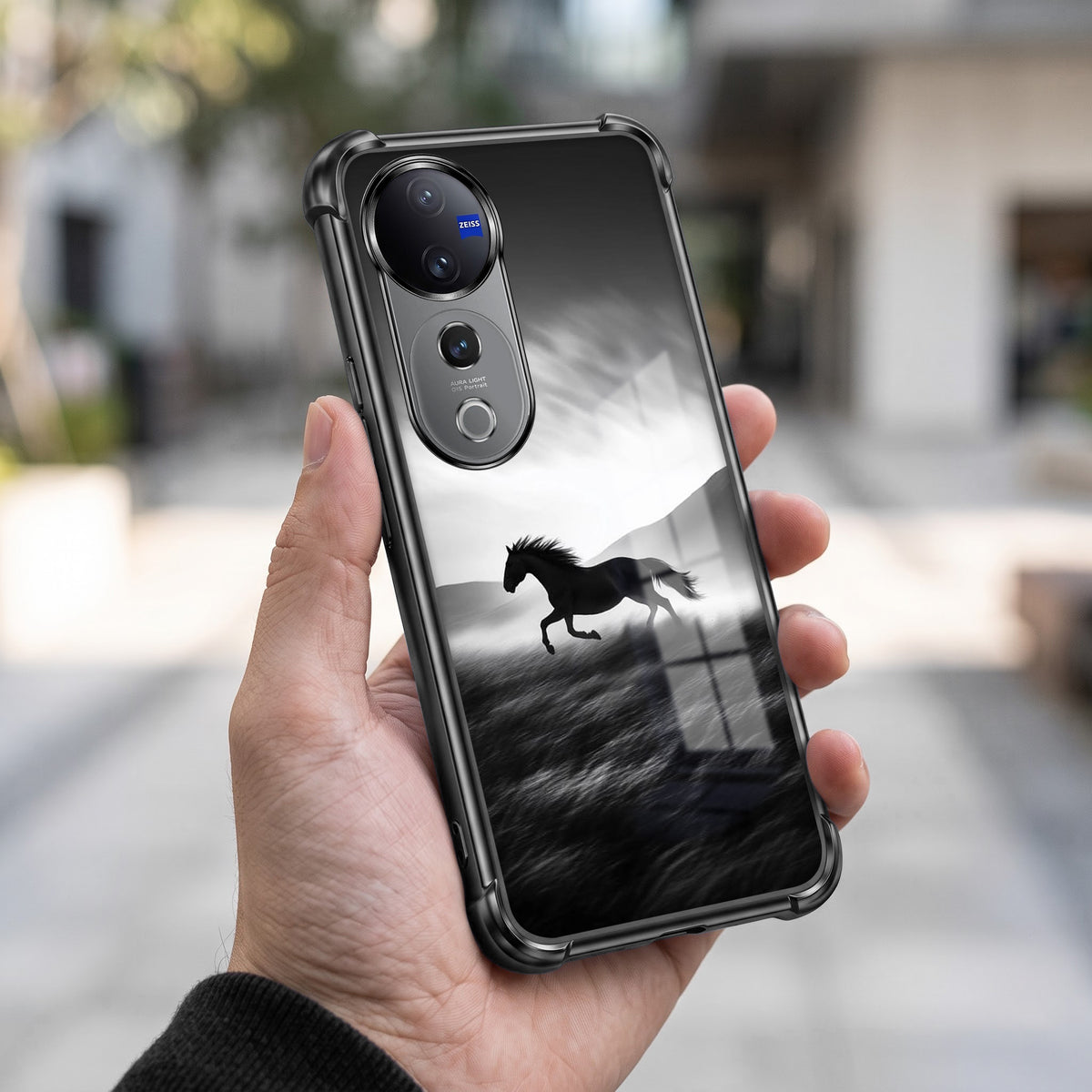 Vivo V40 Pro 5G Running Horse Printed Back Case