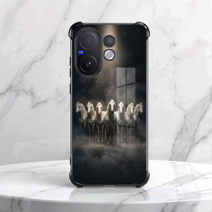 Vivo V60 5G Running Horses Airbags Printed Back Case