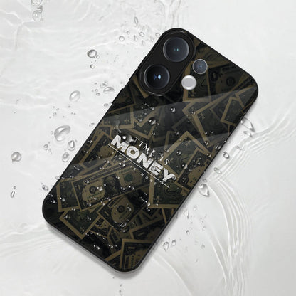 Vivo V60 5G Phone case with 'Time is Money' text on a textured surface