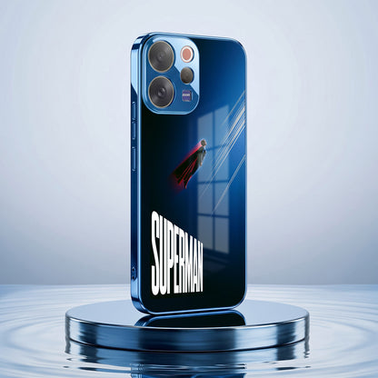 Vivo V70 5G Superman Blue Electroplated Glass Phone Back Case