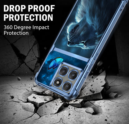 Motorola Edge 60 Pro 5G Mystic Lion Butterfly Dual-Tone Transparent Airbags Case