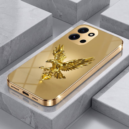 OnePlus Nord 6 5G Golden Eagle Gold Electroplated Glass Phone Back Case