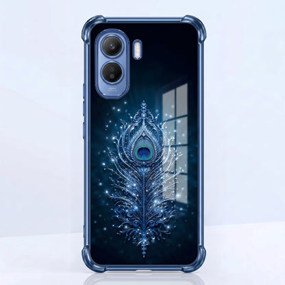 Vivo T5 Pro 5G Premium Peacock Feather Airbags Printed Back Case
