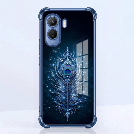 Vivo T5 Pro 5G Premium Peacock Feather Airbags Printed Back Case