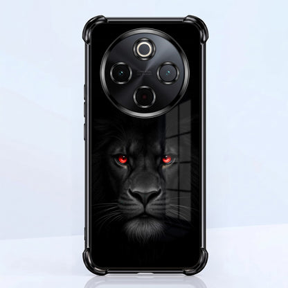Vivo T4 5G Premium Black Lion Airbags Printed Back Case