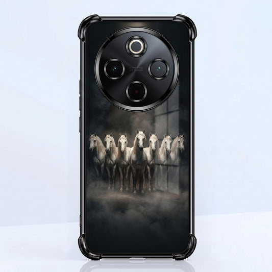 Vivo T4 5G Running Horses Airbags Printed Back Case