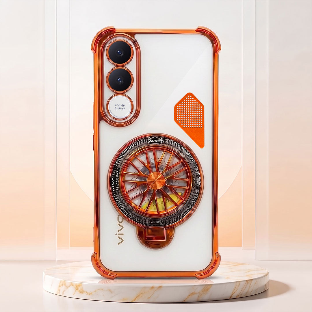 Vivo V70 FE 5G Stress Buster Wheel Shockproof Airbag Heat-Dissipation Case