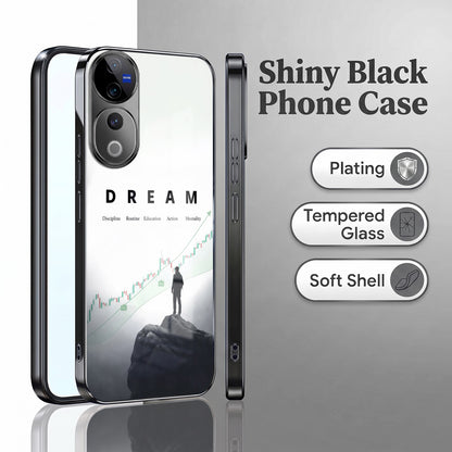 Vivo V40 Pro 5G Dream Black Electroplated Glass Phone Back Case