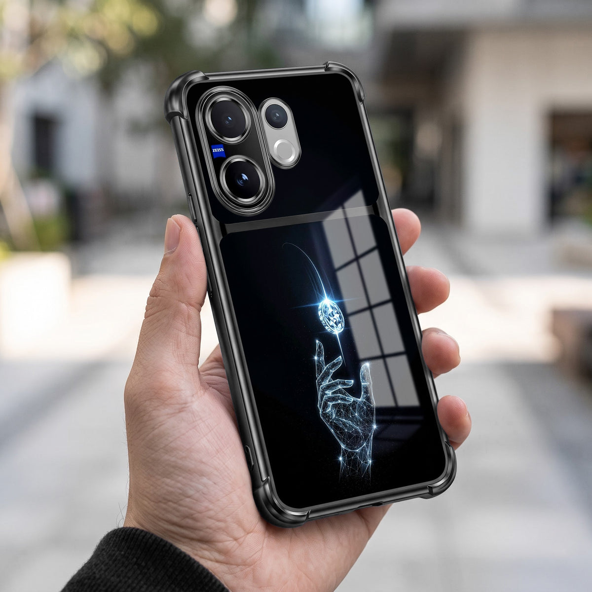 Vivo V60 5G Cosmic Energy Dual-Tone Transparent Airbags Case