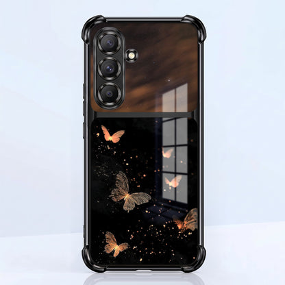 Samsung Galaxy A36 5G Butterfly Sparkle Dual-Tone Transparent Airbags Case