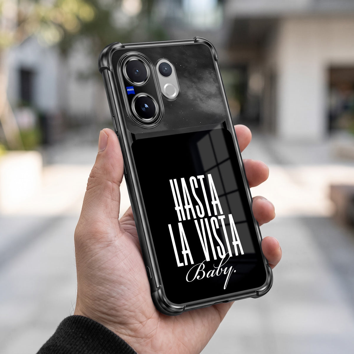 Vivo V60 5G Hasta La Vista Dual-Tone Transparent Airbags Case