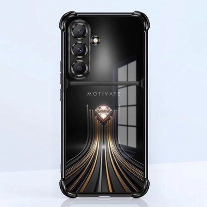 Samsung Galaxy A56 5G Golden Path Motivation Dual-Tone Transparent Airbags Case