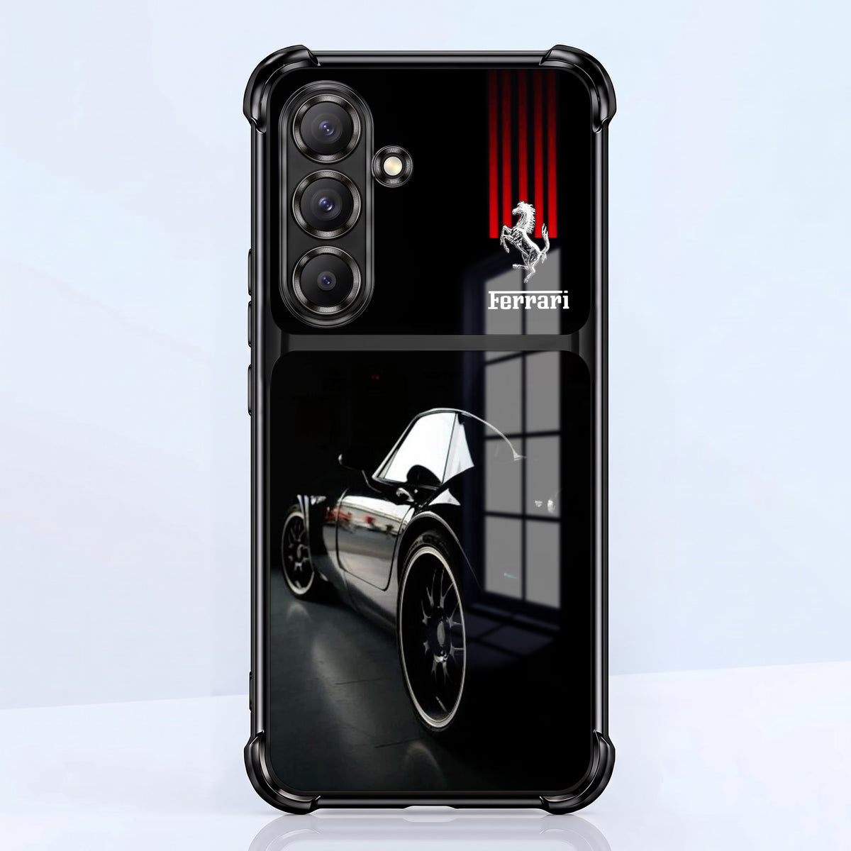 Samsung Galaxy A36 5G Ferrari Racing Dual-Tone Transparent Airbags Case