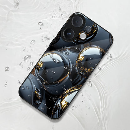 Vivo V60 5G Phone case with water droplets on a textured surface