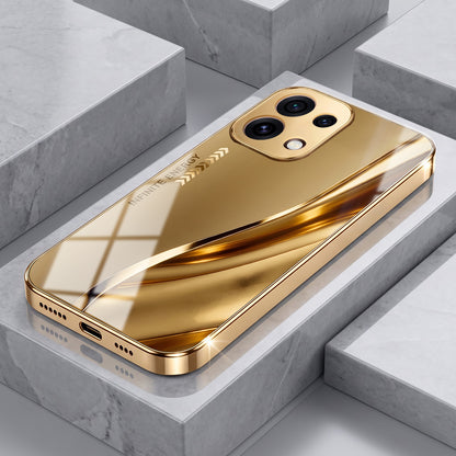 Oppo Reno 16C 5G Luxury Infinity Energy Gold Electroplated Glass Phone Case
