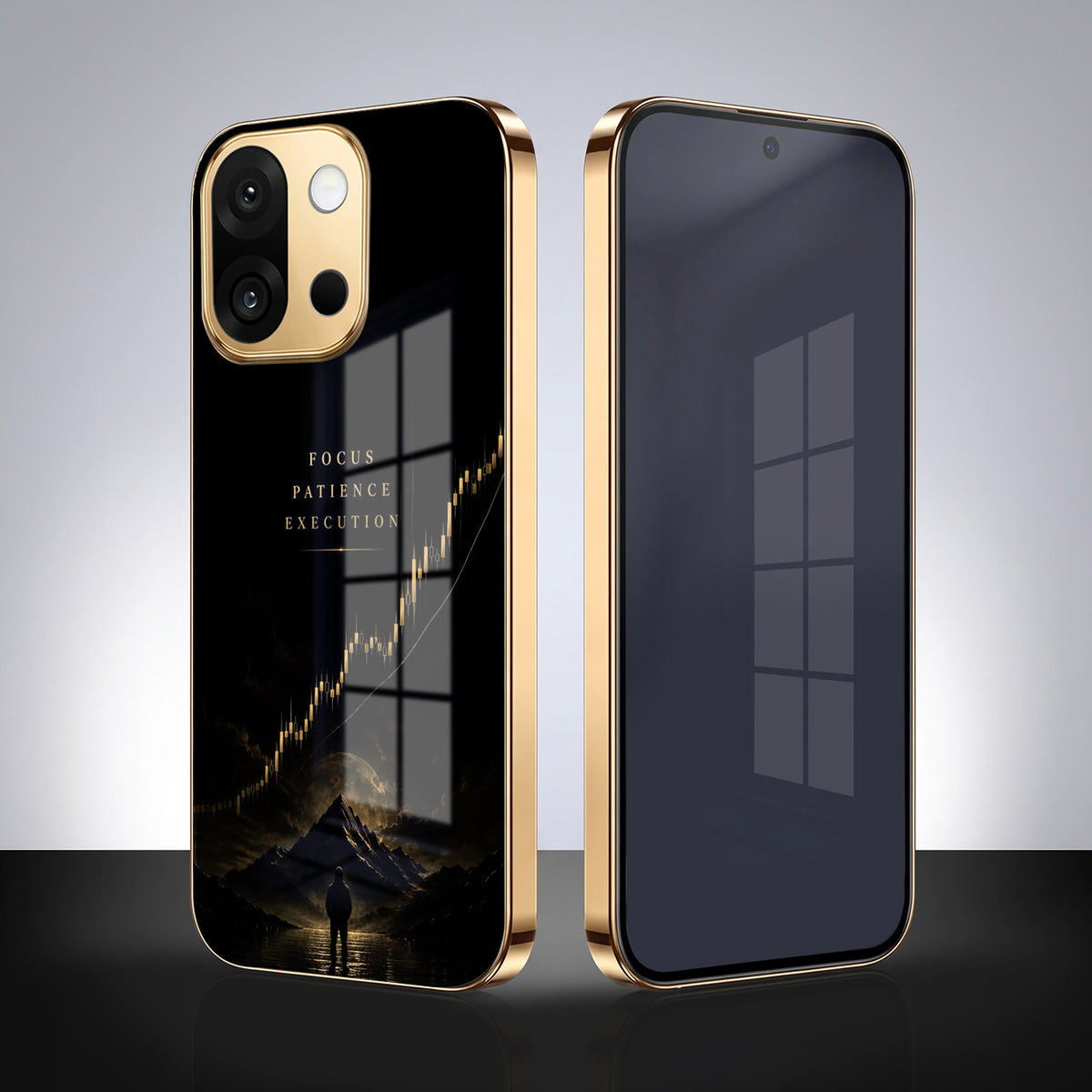 OnePlus 13s 5G Focus Gold Electroplated Glass Phone Back Case